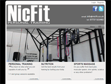 Tablet Screenshot of nicfit.co.uk